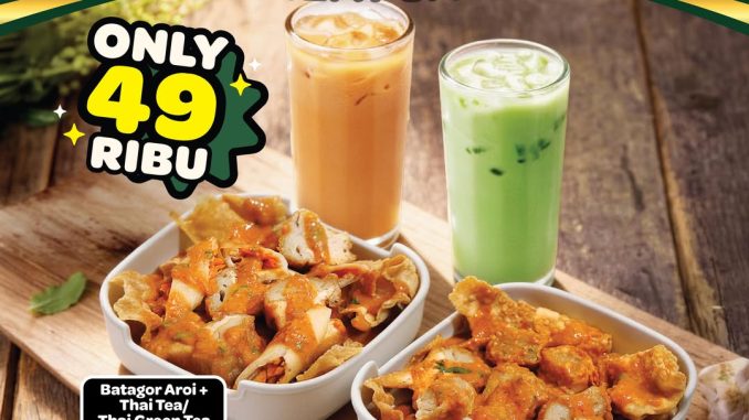 Promo Raa Cha HUT Jakarta 499 Aroi Bites dan Thai Tea Rp. 49.000 di outlet Raa Cha area Jakarta