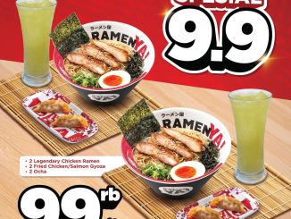 Promo RamenYA! x SushiYA 9.9 Paket Berdua Rp99.000 berlaku 8 - 12 September 2025 dine in semua outlet