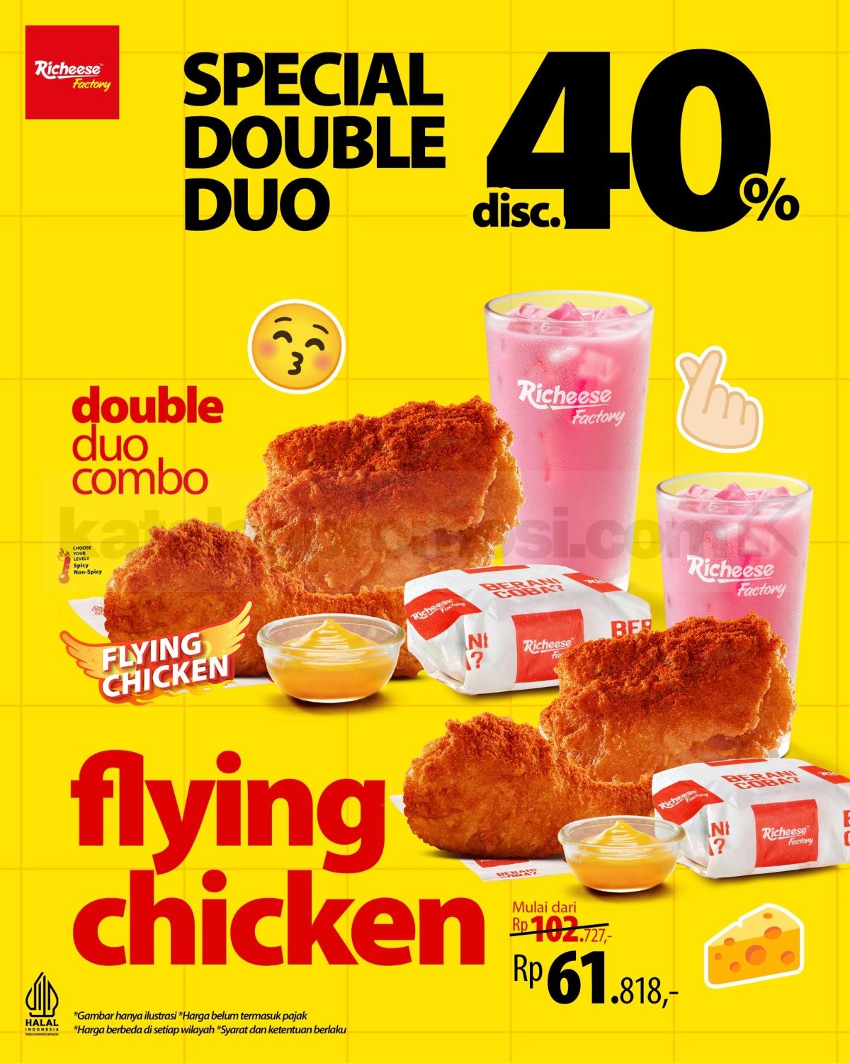 Promo Richeese Factory Double Duo Combo Diskon 40% Promo Richeese Factory Double Duo Combo Diskon 40% 2