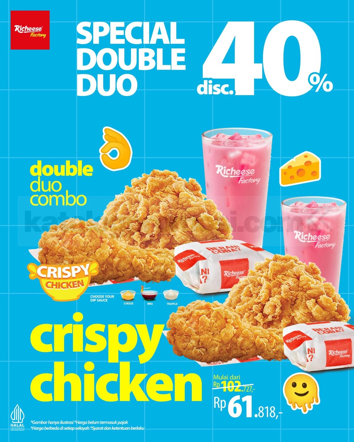 Promo Richeese Factory Double Duo Combo Diskon 40% Promo Richeese Factory Double Duo Combo Diskon 40% 3