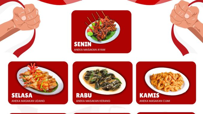 Promo Rumah Kayu Agustus Merdeka diskon 17% menu spesial berbeda tiap hari berlaku 1–31 Agustus 2025