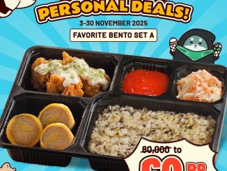 Promo San Gyu Favorite Personal Deals Bento Set A cuma Rp.60.000-an eksklusif GrabFood
