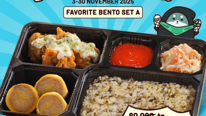 Promo San Gyu Favorite Personal Deals Bento Set A cuma Rp.60.000-an eksklusif GrabFood