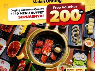 Promo Shaburi Kintan Buffet AYCE Free Voucher Rp. 200.000 untuk transaksi Rp2 juta berlaku sampai 31 Desember 2025