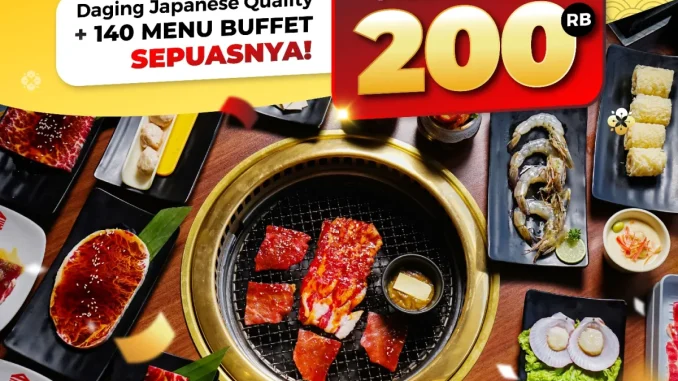Promo Shaburi Kintan Buffet AYCE Free Voucher Rp. 200.000 untuk transaksi Rp2 juta berlaku sampai 31 Desember 2025