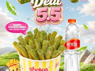 Promo Shake Shake in A Tub 5.5 aMAYzing Deal Rp. 55.000 kentang matcha truffle dan minuman amidis