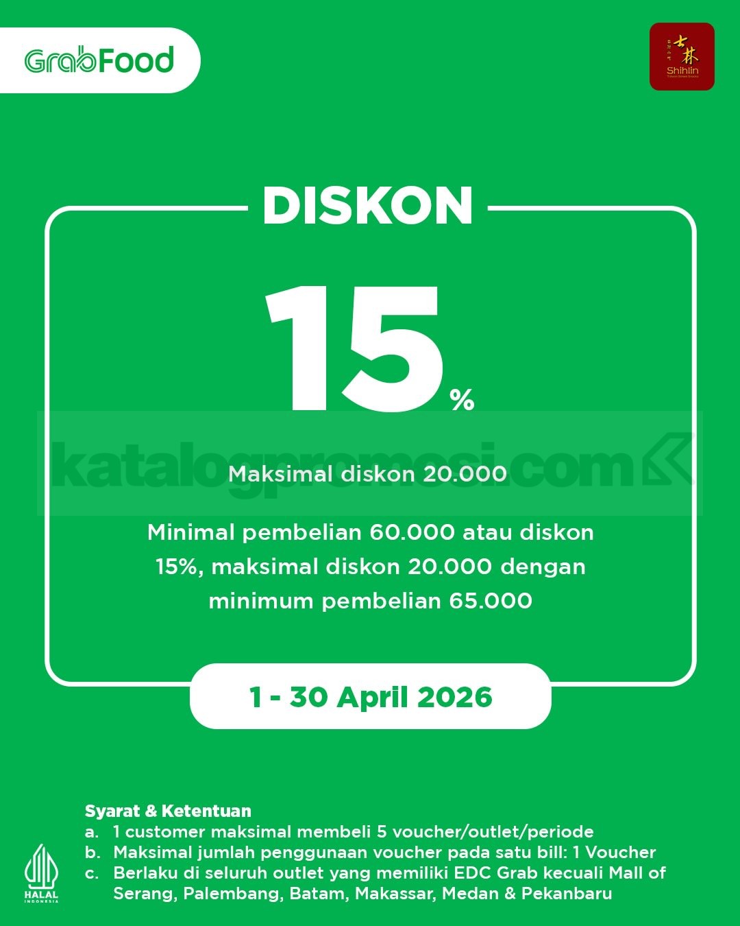 Promo Shihlin April Exclusive Diskon hingga 30% Promo Shihlin April Exclusive Diskon hingga 30% 1