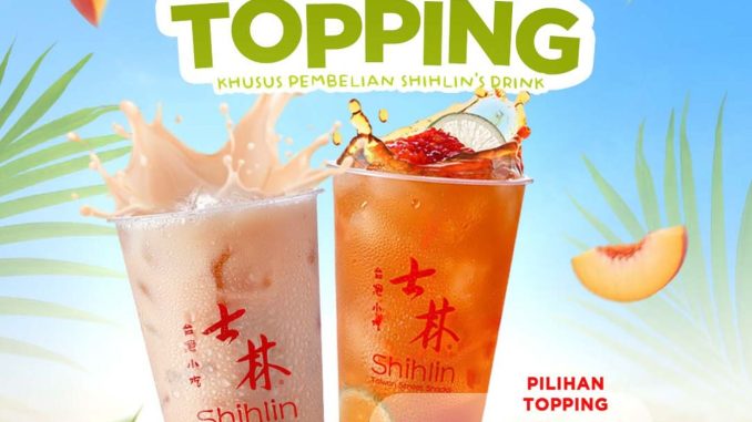 Promo Shihlin Free Add On Topping setiap Sabtu dengan gratis topping White Pearl atau Creamy Cloud untuk pembelian Shihlin’s Drink