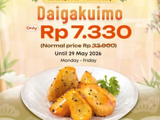 Promo Sushi Tei Anniversary Surabaya Daigakuimo Rp. 7.330 untuk perayaan ulang tahun Surabaya ke-733