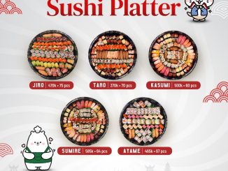 Promo Sushi Tei Big Platter mulai Rp370.000 isi hingga 75 pcs sushi segar cocok untuk sharing keluarga atau teman