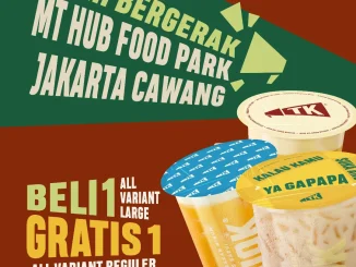 Promo Teh Kotjok Grand Opening Jakarta Cawang Beli 1 Gratis 1 + Free Bookmark 1