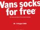 Promo Vans beli sepatu dewasa harga normal gratis kaos kaki berlaku 28 - 31 Agustus 2025