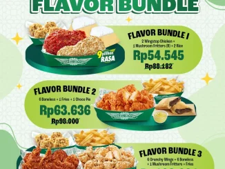 Promo Wingstop Flavor Bundle mulai Rp. 54.545 paket ayam dan side menu lengkap