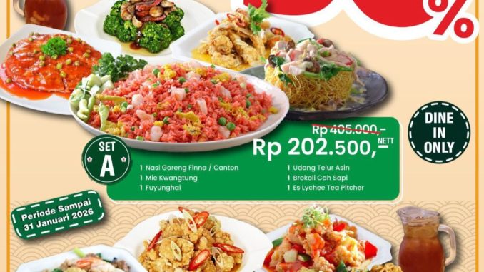 Promo WOK Restaurant Mega Deal Makan Hemat Hingga 50% 1