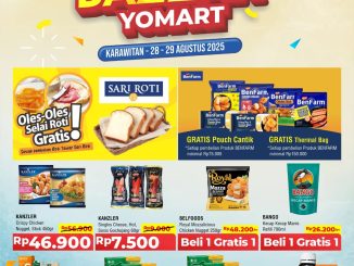 Promo Yomart Karawitan Mega Bazaar diskon hingga 50% berlaku 28–29 Agustus 2025
