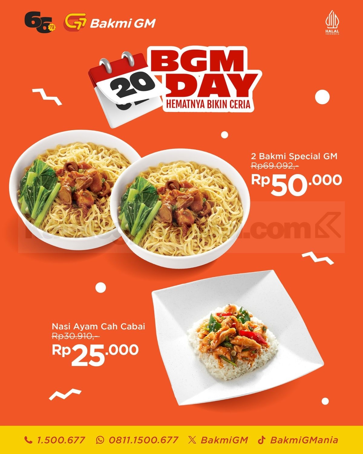 Promo Bakmi GM Day Menu Favorit Mulai Rp20.000 Gratis Teh Botol 1