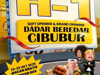 Promo Soft Opening Dadar Beredar Cibubur Diskon 50% 1