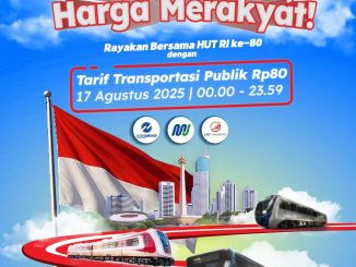 Kado spesial HUT RI Ke-80 Tarif Transportasi Publik cuma Rp 80,- 3