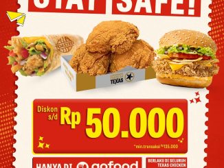 Promo Texas Chicken GoFood Stay Safe Diskon Hingga Rp 50.000