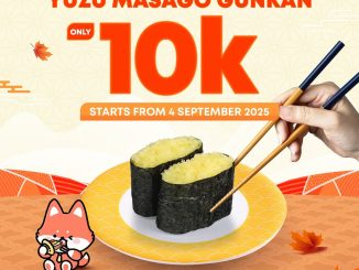 Promo Tom Sushi Special Menu Yuzu Masago Gunkan only 10K