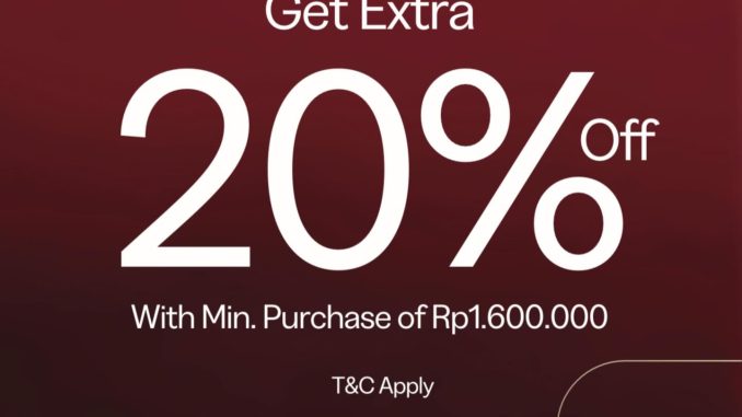 Promo FITFLOP Get Extra 20% Off* 1