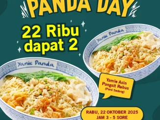 Promo Yamie Panda Spesial Panda Day 2 Menu hanya Rp22.000