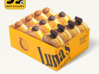 Promo Luna's Doughnuts World Chocolate Day 1 Dozen Mix Chocolate Rp. 135.000 periode 7–14 Juli 2026.