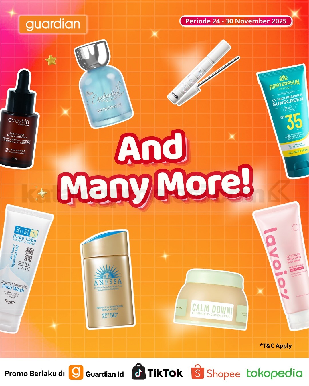 Guardian PAYDAY DEALS! Diskon 50% + Extra Voucher dan Gratis Hadiah