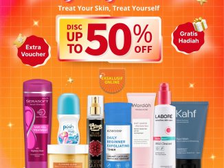 Guardian PAYDAY DEALS! Diskon 50% + Extra Voucher dan Gratis Hadiah