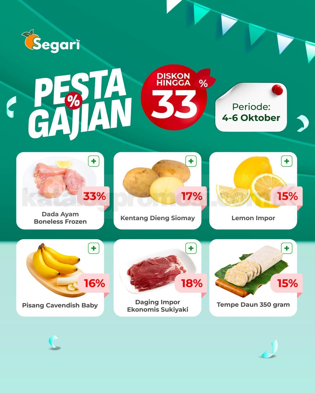 Kalender Promo Segari 1-15 Oktober 2025 Kalender Promo Segari 1-15 Oktober 2025