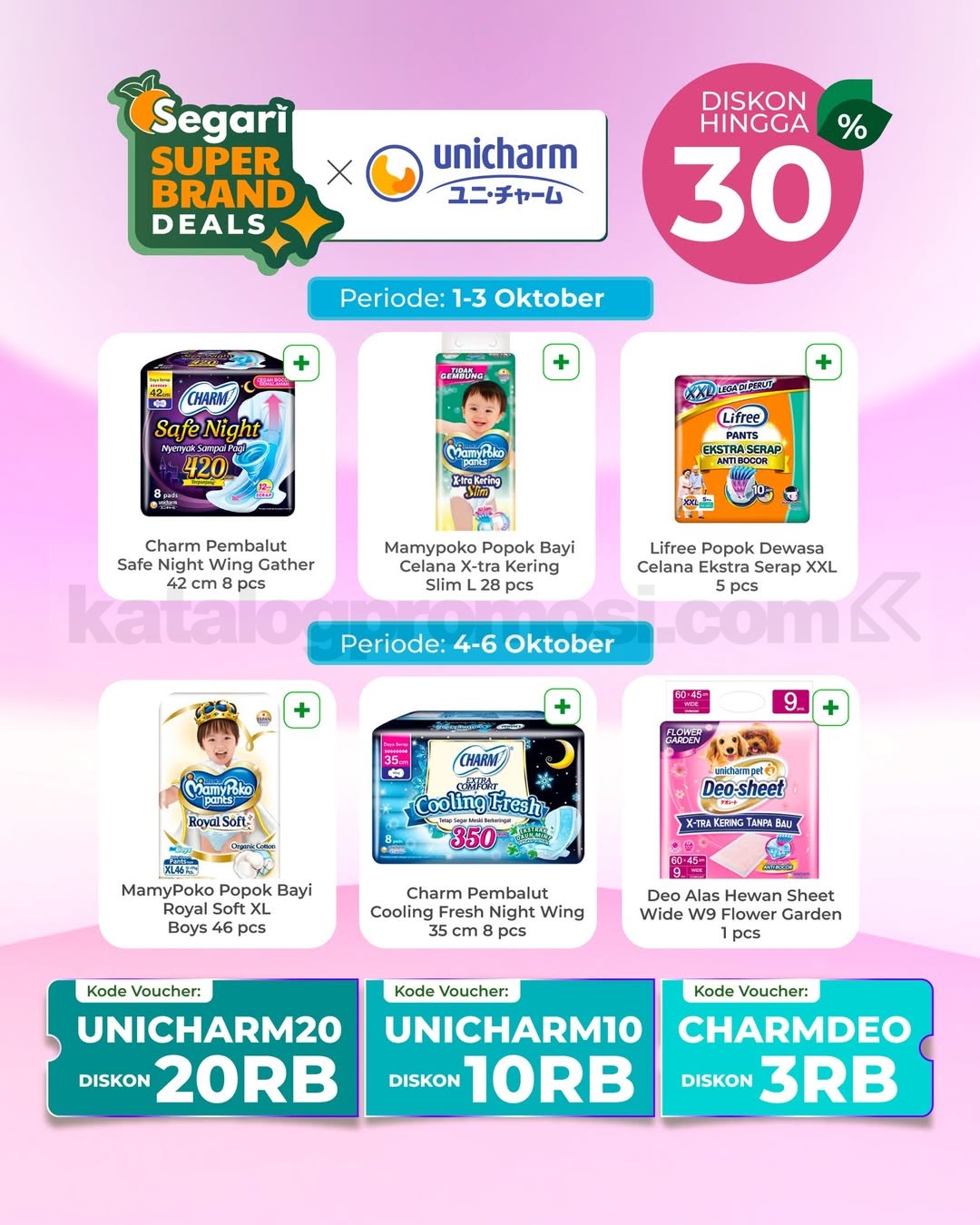 Kalender Promo Segari 1-15 Oktober 2025