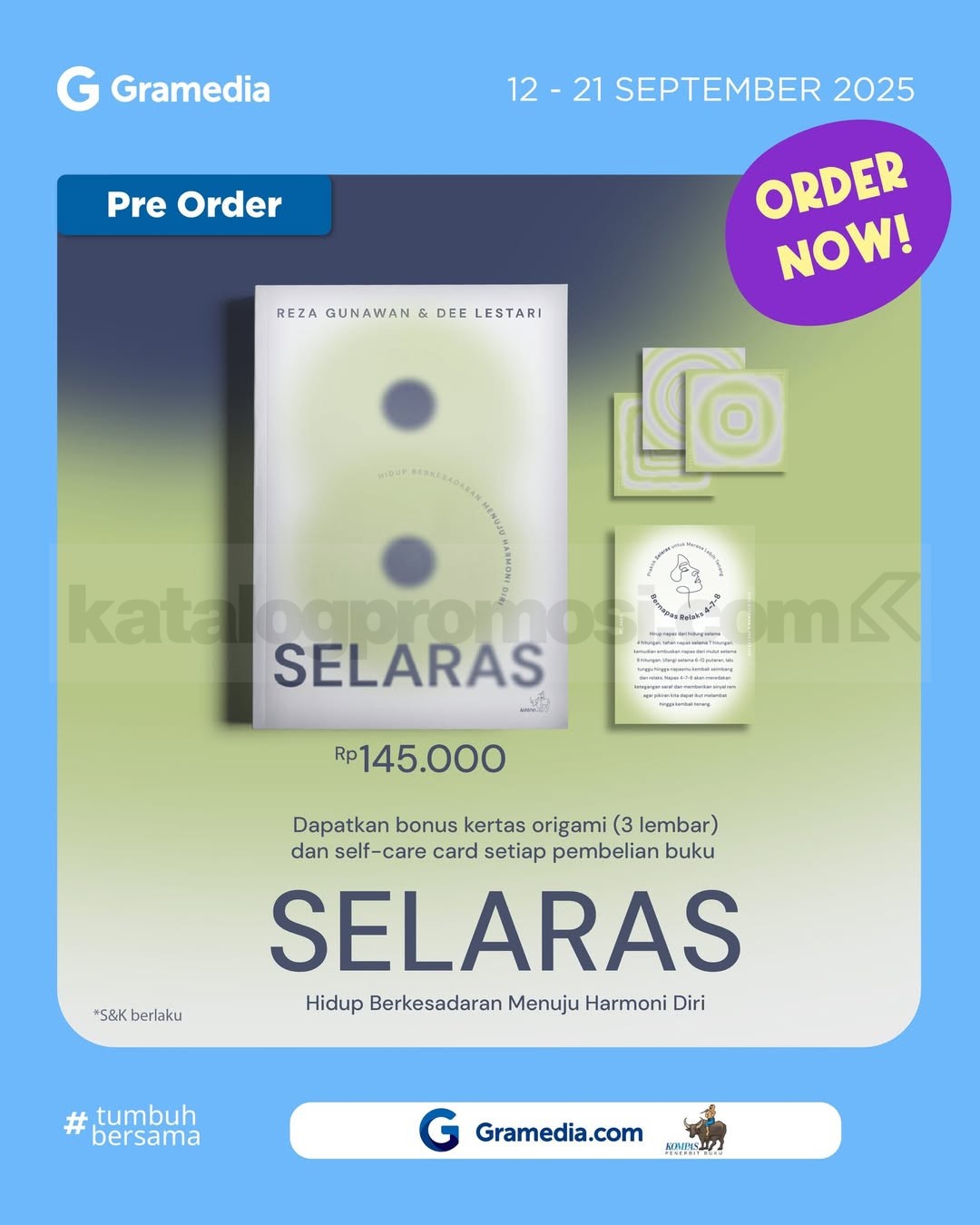 Pre Order Selaras di Gramedia Harga Spesial dan Bonus Eksklusif
