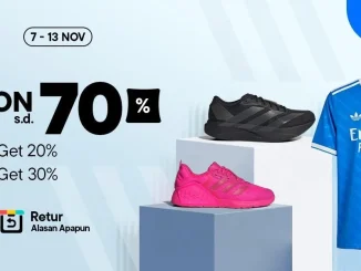 Promo Adidas di Blibli 11.11 Diskon hingga 70% + Beli 3 Ekstra 30%