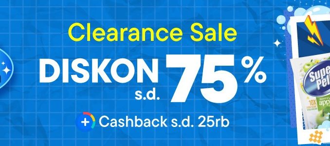 Promo Bersih Bersih Mantul di Blibli Diskon hingga 75% + Cashback 25K