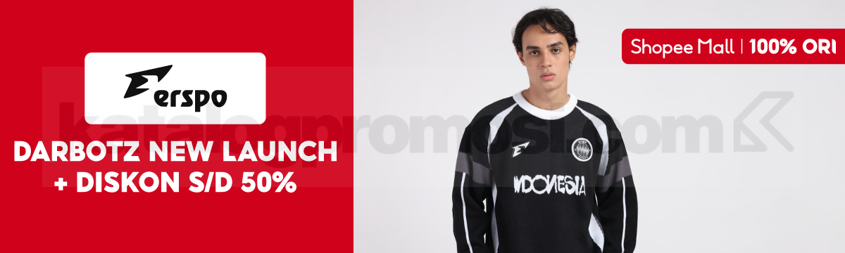 Promo Erspo x Darbotz New Launch + Diskon hingga 50% di Shopee