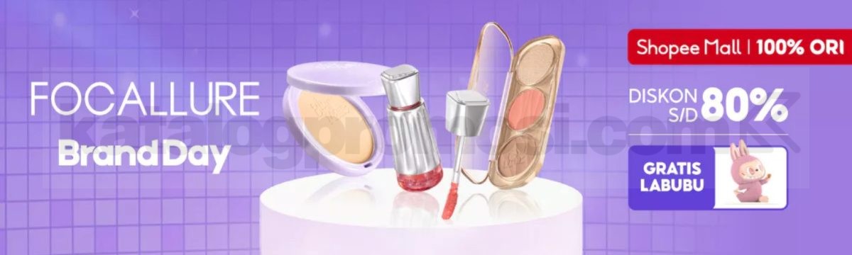 Promo Focallure di Shopee Diskon hingga 80% + GRATIS LABUBU!