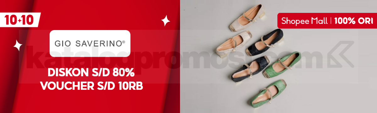 Promo Gio Saverino di Shopee Diskon hingga 80% + Voucher 10K 