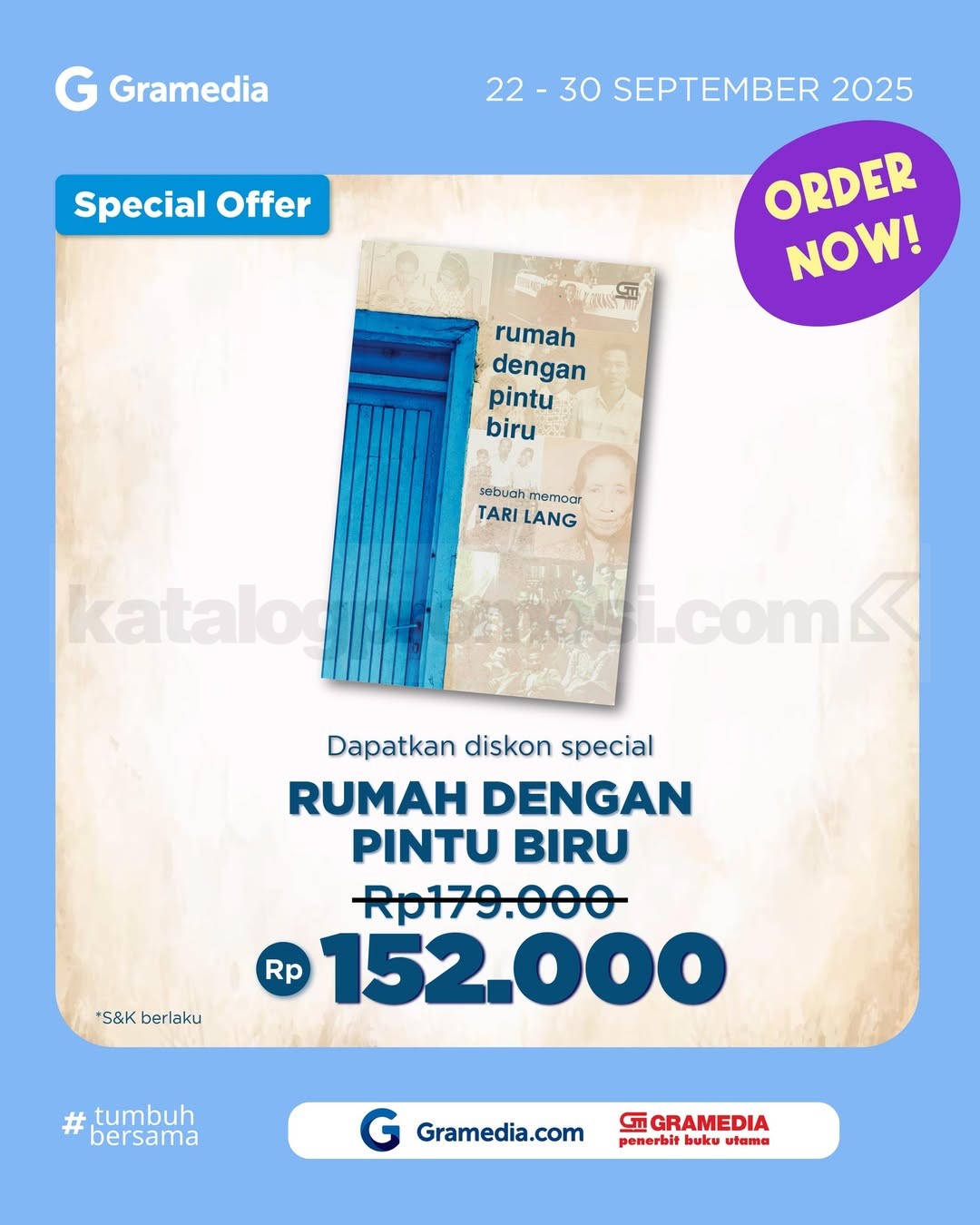 Promo Gramedia - Diskon Spesial Rumah dengan Pintu Biru