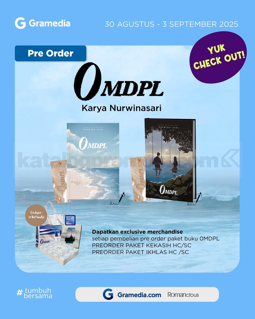 Promo Gramedia Pre-Order 0 MDPL dapatkan Exclusive Merchandise