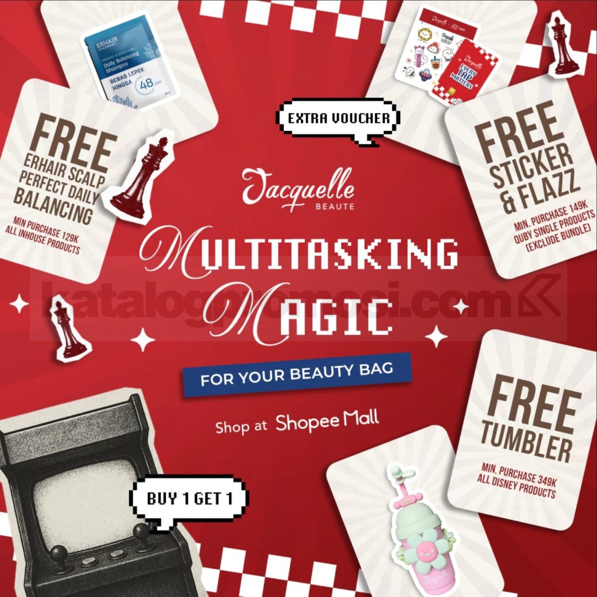 Promo Jacquelle Beaute di Shopee Gratis Hadiah + Extra Voucher 