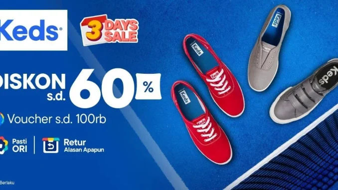 Promo Keds di Blibli Diskon hingga 60% + Voucher 100K