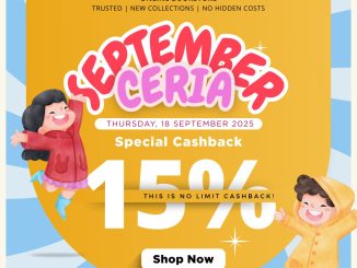 Promo Periplus September Ceria Cashback 15%