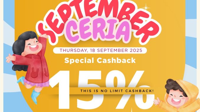 Promo Periplus September Ceria Cashback 15%