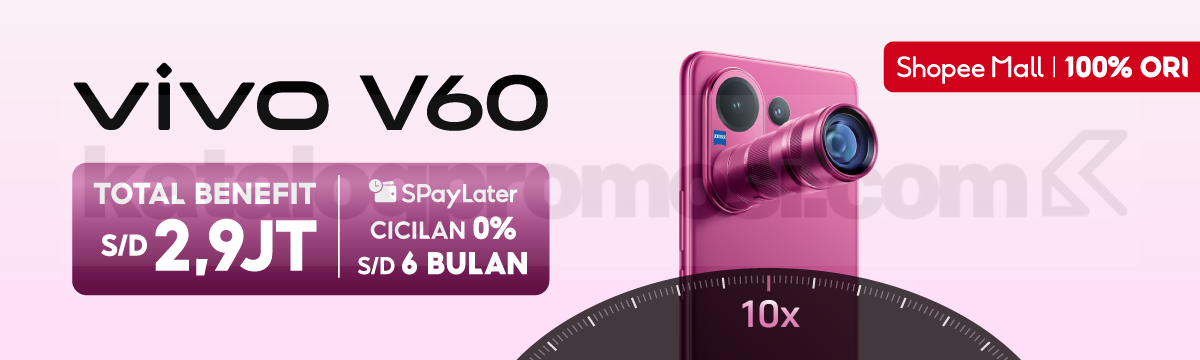 Promo Pre-Order Vivo V60 di Shopee Total Benefit hingga 2,9 Juta
