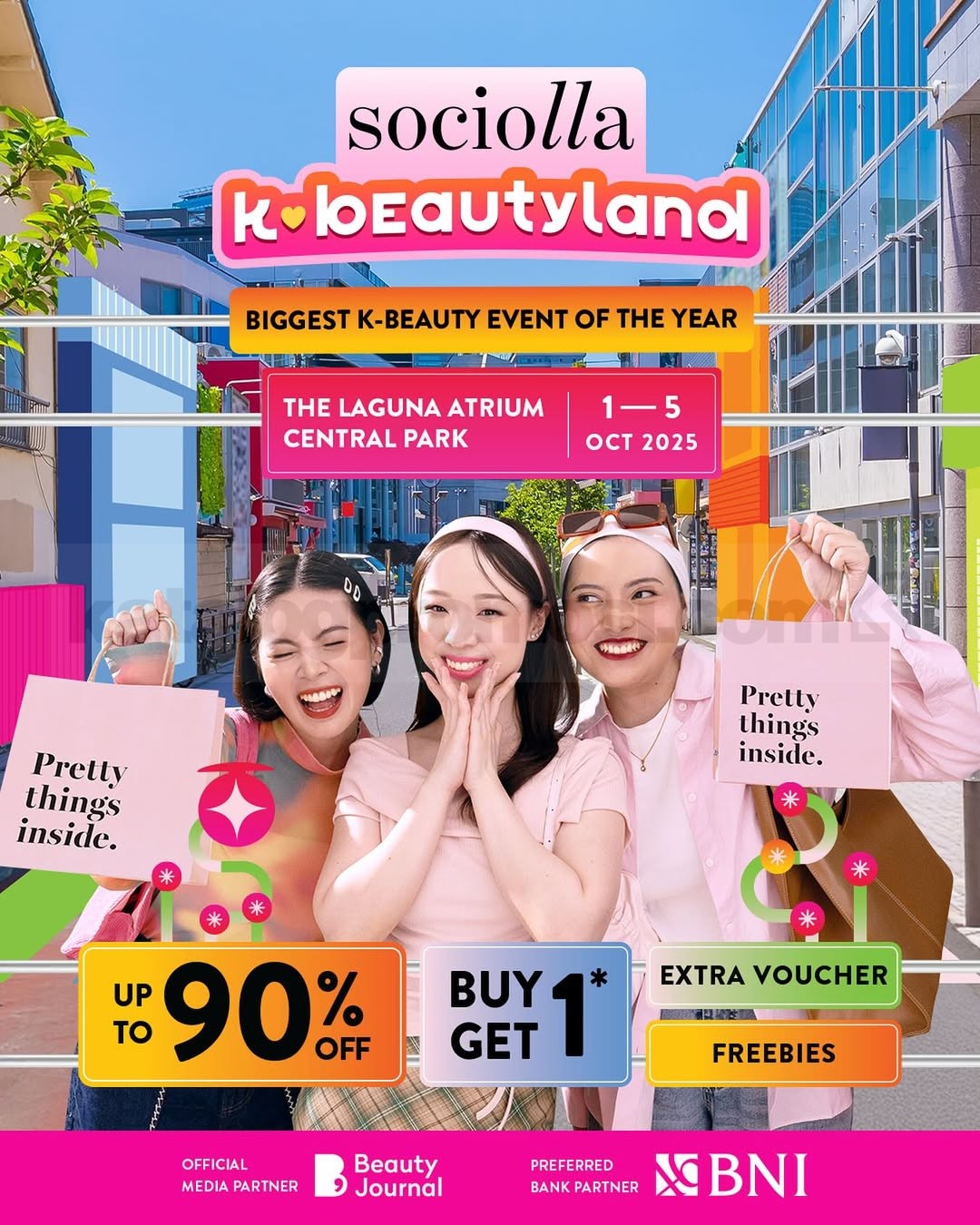 Promo Sociolla K-Beautyland Diskon hingga 90% + Extra Voucher dan Freebies 