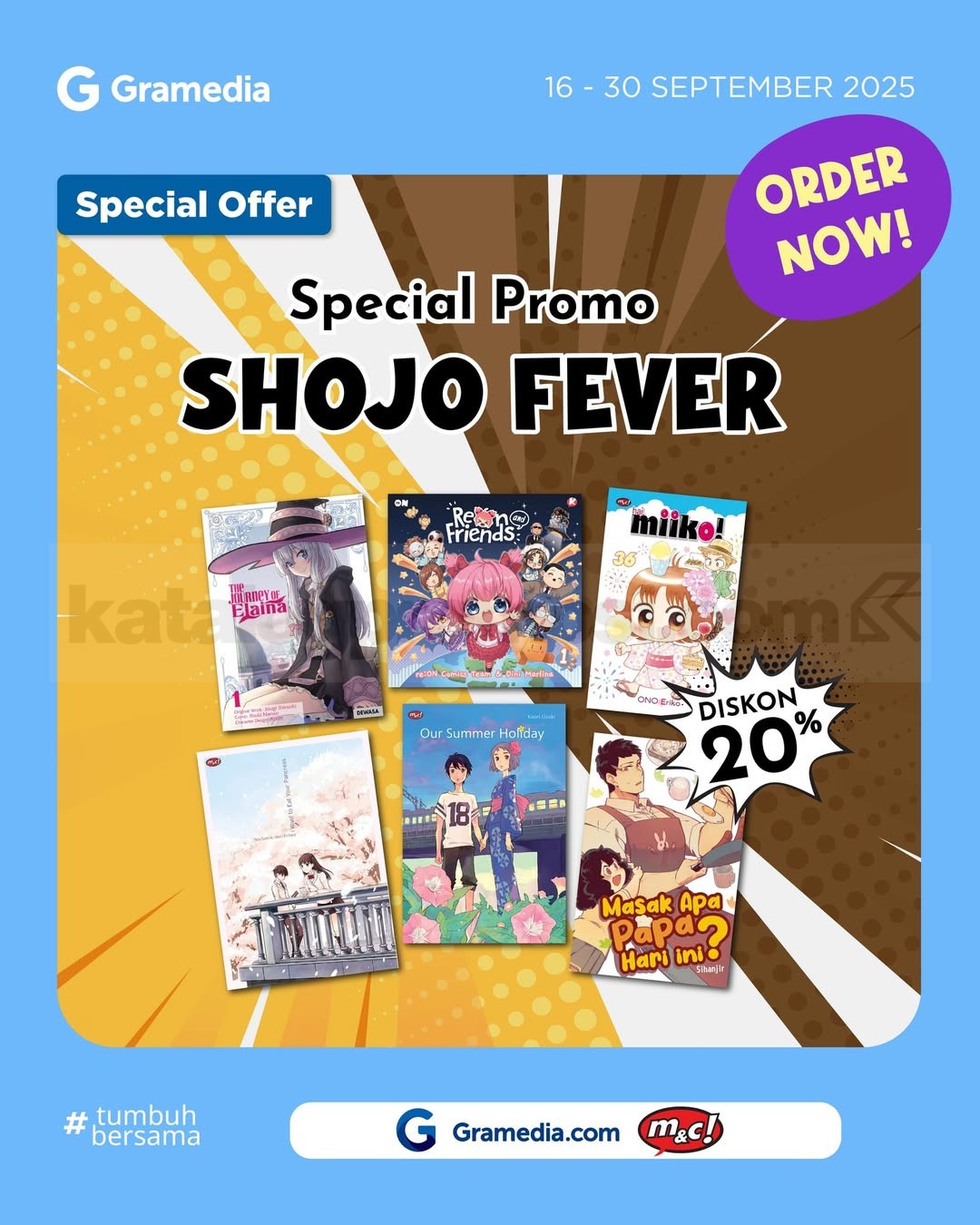 Promo Spesial Shojo Fever di Gramedia Diskon 20%