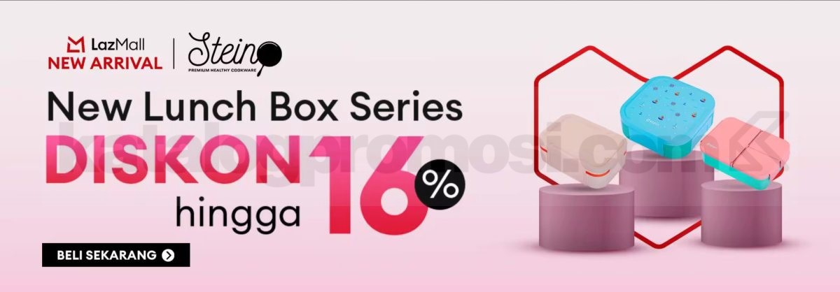 Promo Stein New Lunch Box Series di Lazada Diskon hingga 16% 