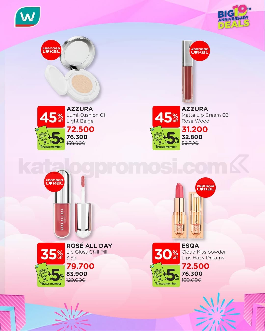 Promo Watsons Makeup On Anti Boncos Diskon hingga 50% + 5%