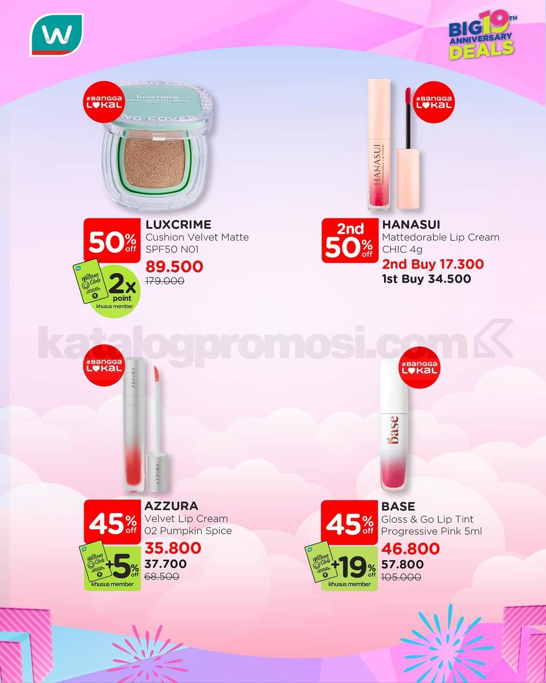 Promo Watsons Makeup On Anti Boncos Diskon hingga 50% + 5%