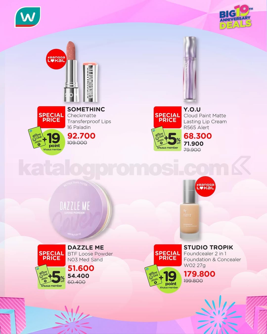 Promo Watsons Makeup On Anti Boncos Diskon hingga 50% + 5%